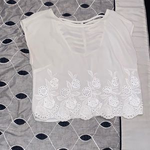 White blouse, worn twice